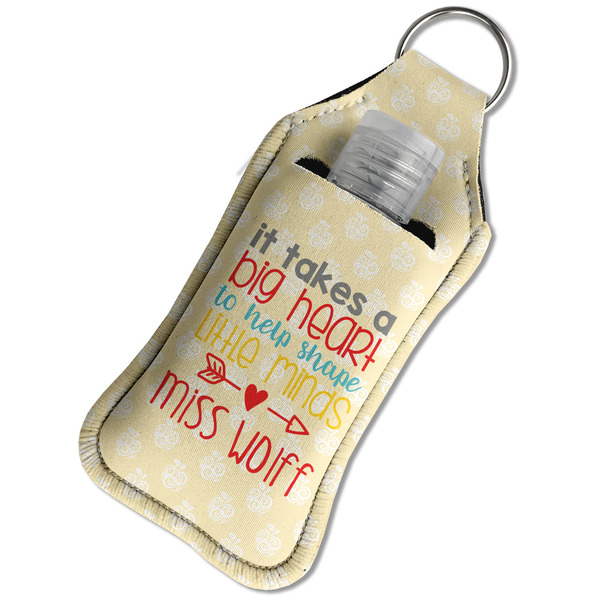 Teacher Quote Sanitizer Holder Keychain - Large in Case
