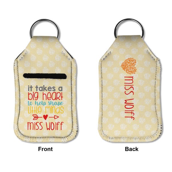 Teacher Quote Sanitizer Holder Keychain - Small APPROVAL (Flat)
