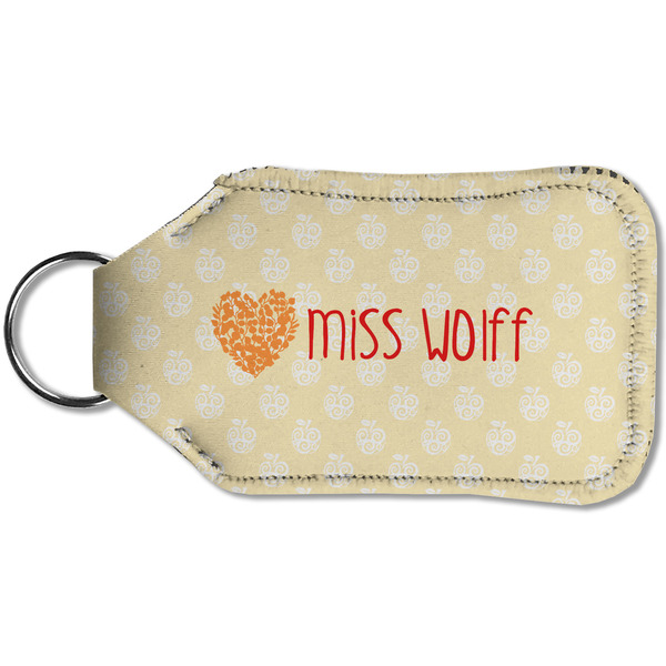 Teacher Quote Sanitizer Holder Keychain - Small (Back)