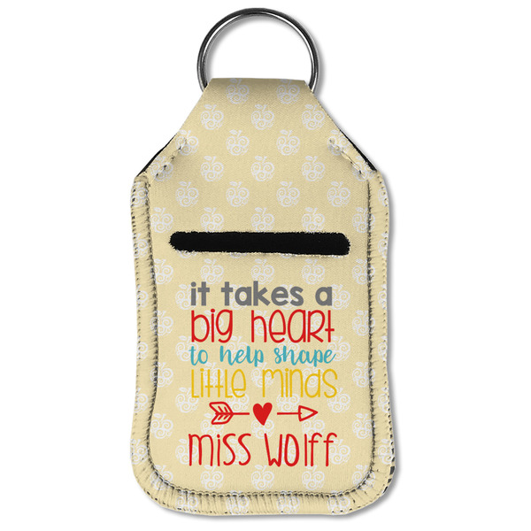 Teacher Quote Sanitizer Holder Keychain - Small (Front Flat)