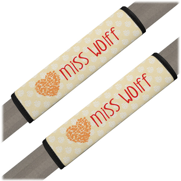 Custom Teacher Gift Seat Belt Covers - Set of 2 (Personalized)