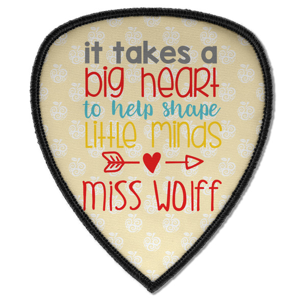Custom Teacher Gift Iron on Shield Patch A (Personalized)