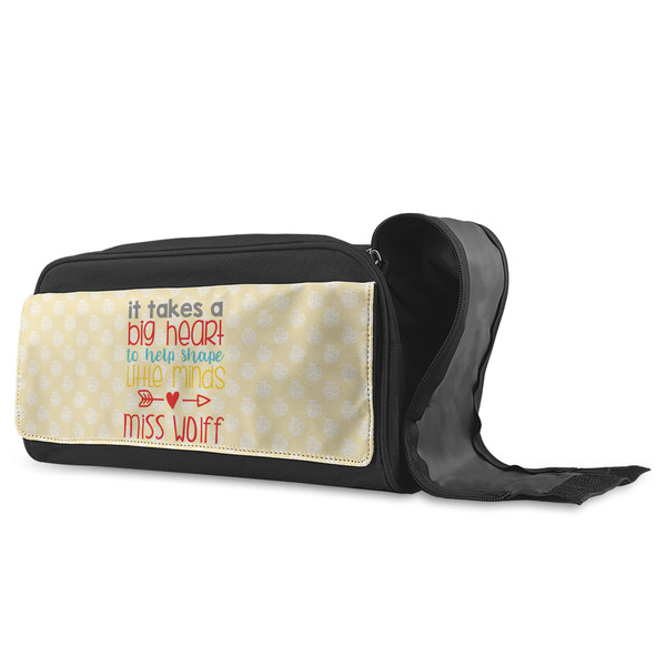 Teacher Quote Shoe Bags - ANGLE (Open)