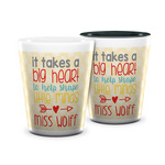 Teacher Gift Ceramic Shot Glass - 1.5 oz (Personalized)