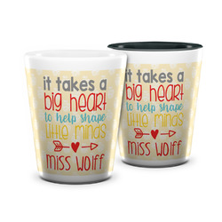 Teacher Gift Ceramic Shot Glass - 1.5 oz (Personalized)