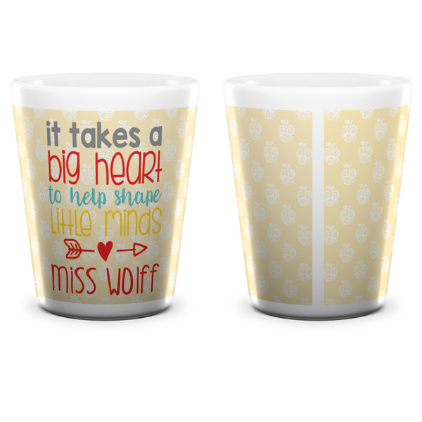 Teacher Quote Shot Glass - White - APPROVAL