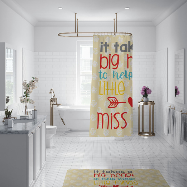 Teacher Quote Shower Curtain - Custom Size