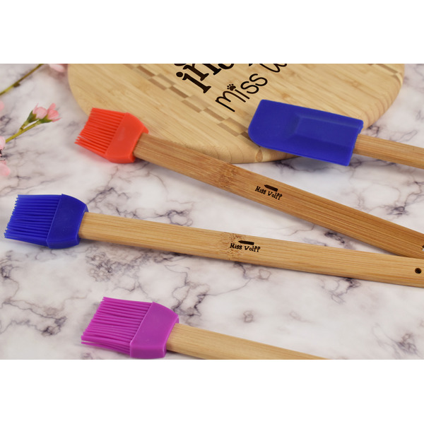 Teacher Quote Silicone Brush - Blue - Lifestyle
