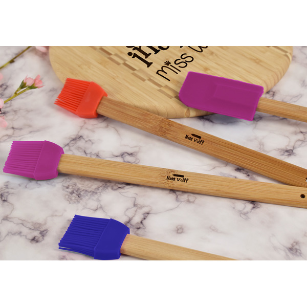 Teacher Quote Silicone Brush - Purple - Lifestyle