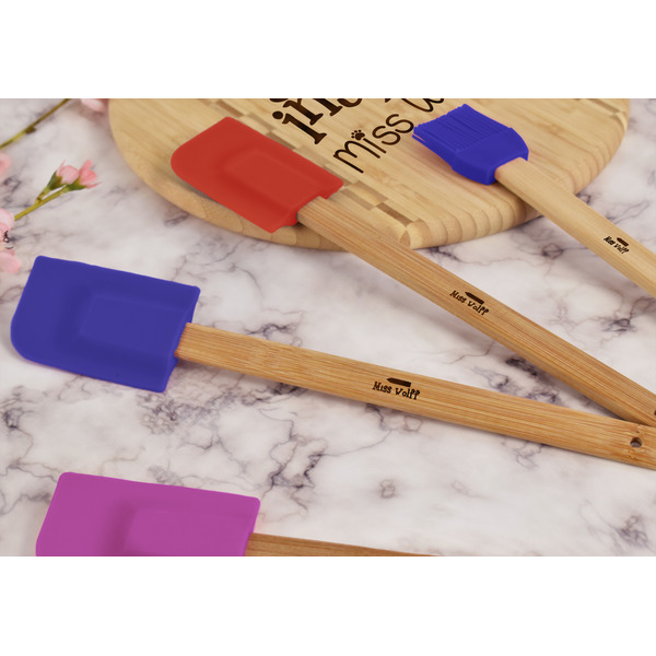 Teacher Quote Silicone Spatula - Blue - Lifestyle