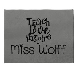 Teacher Gift Gift Box w/ Engraved Leather Lid - Small (Personalized)