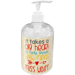 Teacher Gift Acrylic Soap & Lotion Bottle (Personalized)