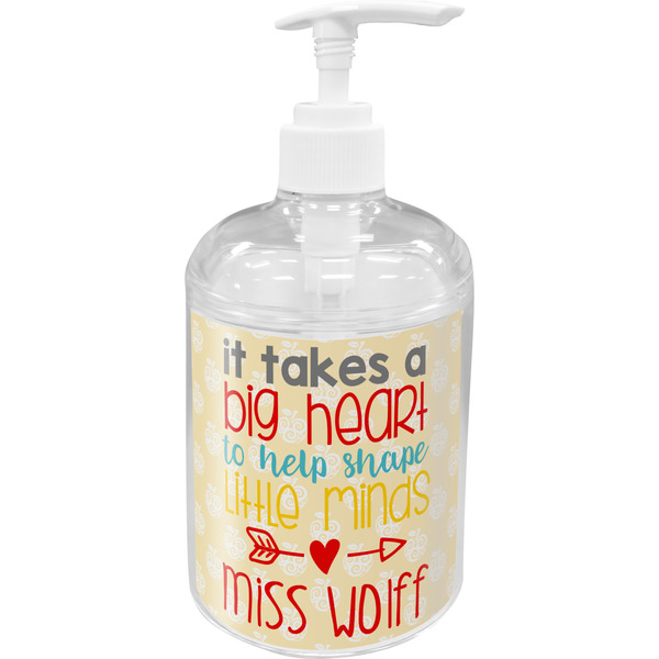 Custom Teacher Gift Acrylic Soap & Lotion Bottle (Personalized)