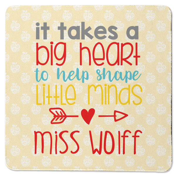 Teacher Quote Square Coaster Rubber Back - Single