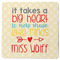 Teacher Gift Square Rubber Backed Coaster - Single (Personalized)