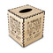 Teacher Quote Square Tissue Box Covers - Wood - Front