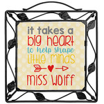 Teacher Gift Square Trivet (Personalized)
