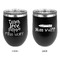 Teacher Quote Stainless Wine Tumblers - Black - Double Sided - Approval