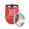 Teacher Quote Stainless Wine Tumblers - Coral - Double Sided - Alt View