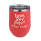 Teacher Quote Stainless Wine Tumblers - Coral - Double Sided - Front