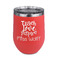 Teacher Gift Stemless Stainless Steel Wine Tumbler - Coral - Double-Sided (Personalized)