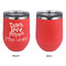 Teacher Quote Stainless Wine Tumblers - Coral - Single Sided - Approval