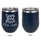 Teacher Quote Stainless Wine Tumblers - Navy - Single Sided - Approval