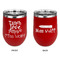 Teacher Quote Stainless Wine Tumblers - Red - Double Sided - Approval