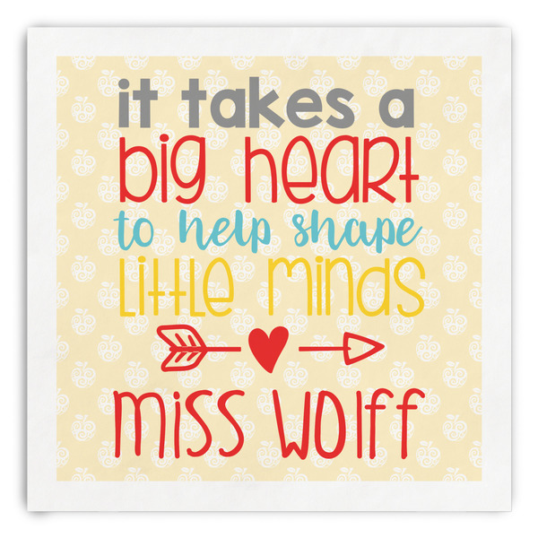Custom Teacher Gift Paper Dinner Napkins (Personalized)