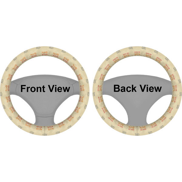 Teacher Quote Steering Wheel Cover- Front and Back
