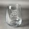 Teacher Quote Stemless Wine Glass - Front/Approval