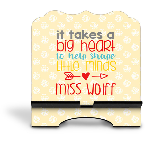 Teacher Quote Stylized Tablet Stand - Front without iPad