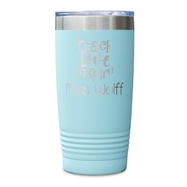 Teacher Quote Teal Polar Camel Tumbler - 20oz - Single Sided - Approval