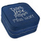 Teacher Quote Travel Jewelry Boxes - Leather - Navy Blue - Angled View
