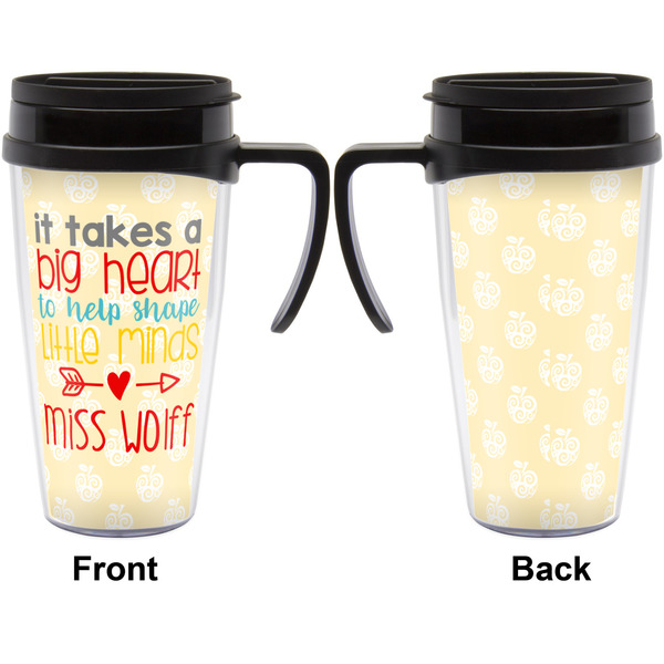 Teacher Quote Travel Mug with Black Handle - Approval
