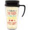 Teacher Quote Travel Mug with Black Handle - Front