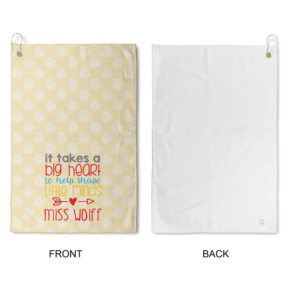 Teacher Quote Waffle Weave Golf Towel - Approval