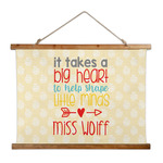Teacher Gift Wall Hanging Tapestry - Wide (Personalized)