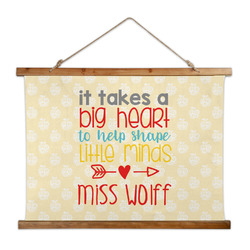 Teacher Gift Wall Hanging Tapestry - Wide (Personalized)