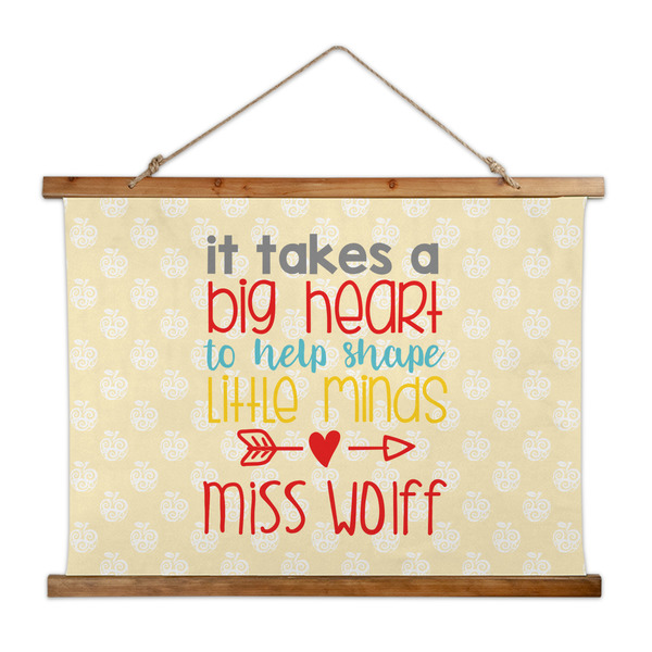 Custom Teacher Gift Wall Hanging Tapestry - Wide (Personalized)