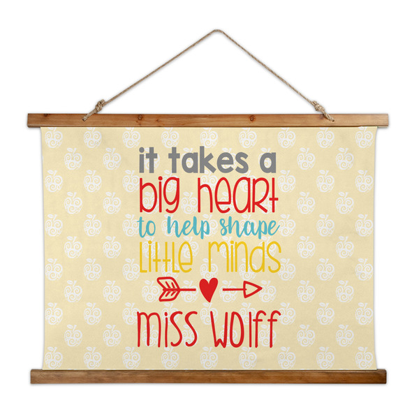 Custom Teacher Gift Wall Hanging Tapestry - Wide (Personalized)