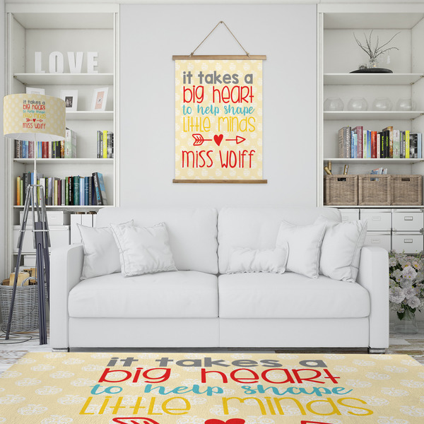 Teacher Quote Wall Hanging Tapestry - Portrait - IN CONTEXT