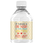 Teacher Gift Water Bottle Labels - Custom Sized (Personalized)