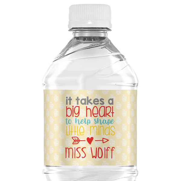 Custom Teacher Gift Water Bottle Labels - Custom Sized (Personalized)