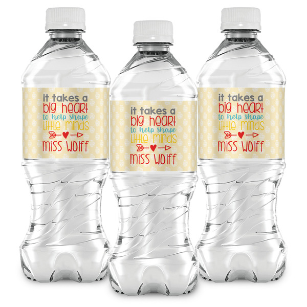 Teacher Quote Water Bottle Labels - Front View
