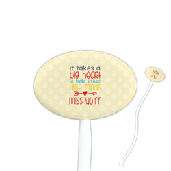 Teacher Gift Oval Plastic Stir Sticks (Personalized)
