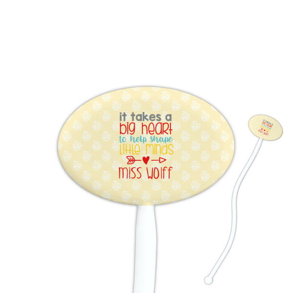 Custom Teacher Gift Oval Plastic Stir Sticks (Personalized)