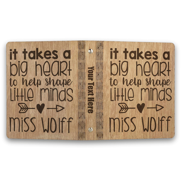 Teacher Quote Wood 3-Ring Binders - 1" Half-Letter - Approval