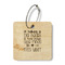 Teacher Quote Wood Luggage Tags - Square - Front/Main
