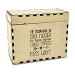 Teacher Gift Wood Recipe Box - Laser Engraved (Personalized)